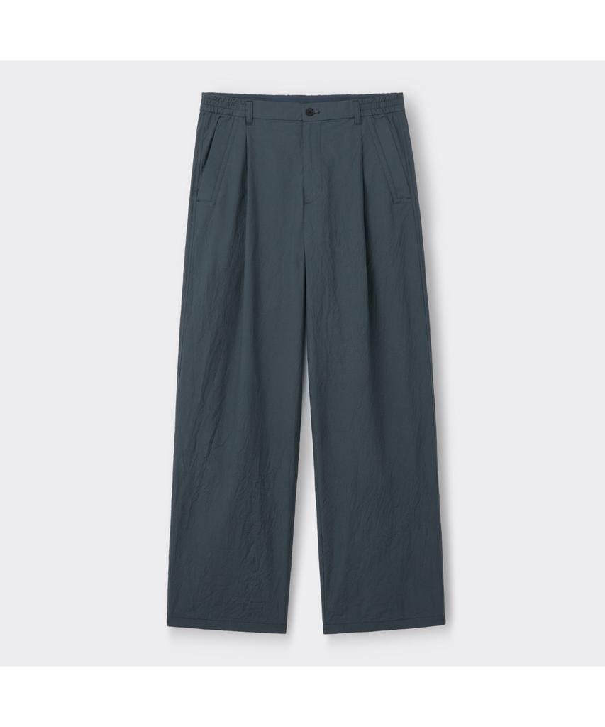 Keoseuuteommellou Gray Loose Fit Tucked Creased Pants Cwpam26431Gyx