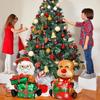 Standing Santa Claus Foil Balloon 2025 Number Balloons Christmas Decoration for Home Navidad New Year Party 2025 Decor Supplies