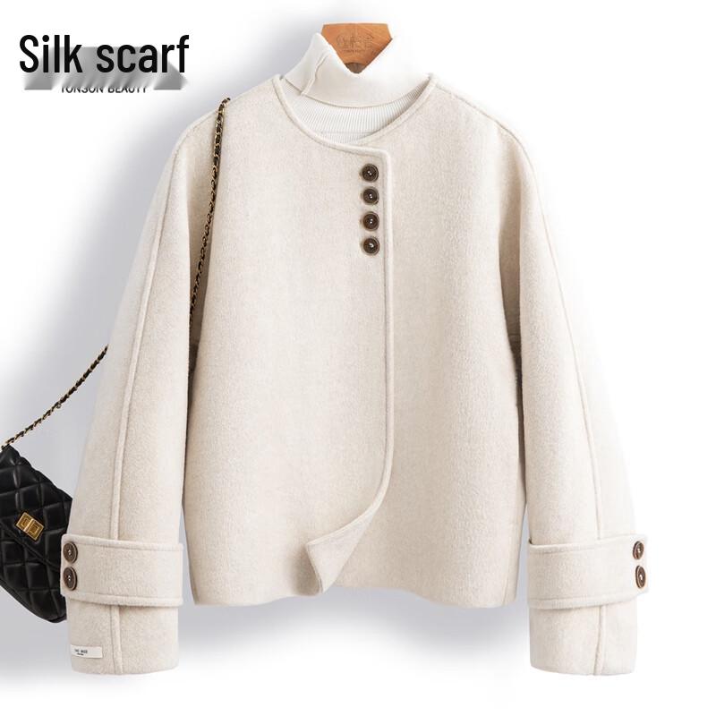 

Женский однотонный кардиган с круглым вырезом и длинными рукавами XL