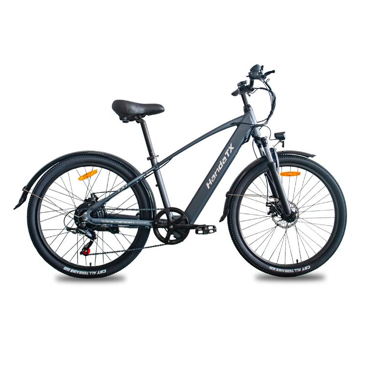 HedaTX TX1 500W Electric Bike, 28MPH Max Speed, Shimano 7-Speed, Removable Battery, 3 Riding Modes, Front & Rear Disc Brakes