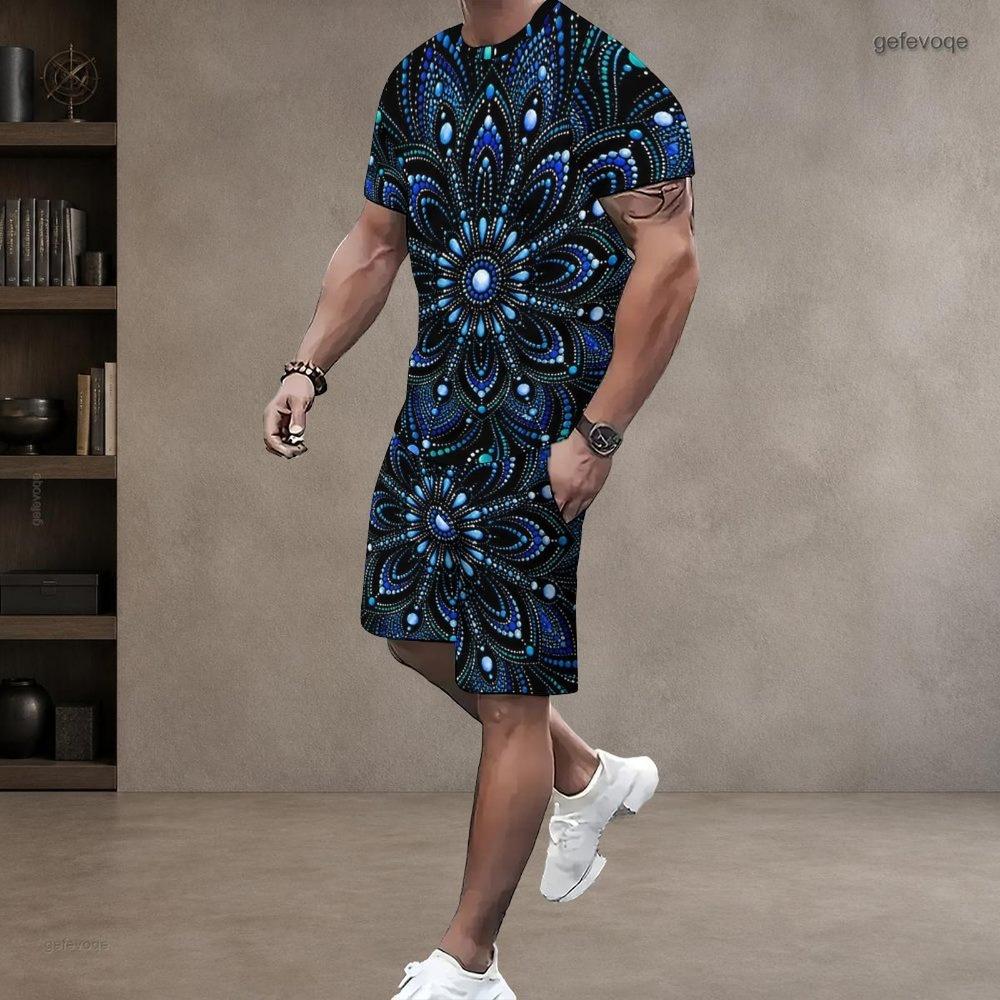 2026 Summer New Men's Short-Sleeved Shorts Set - Street Casual Fashion