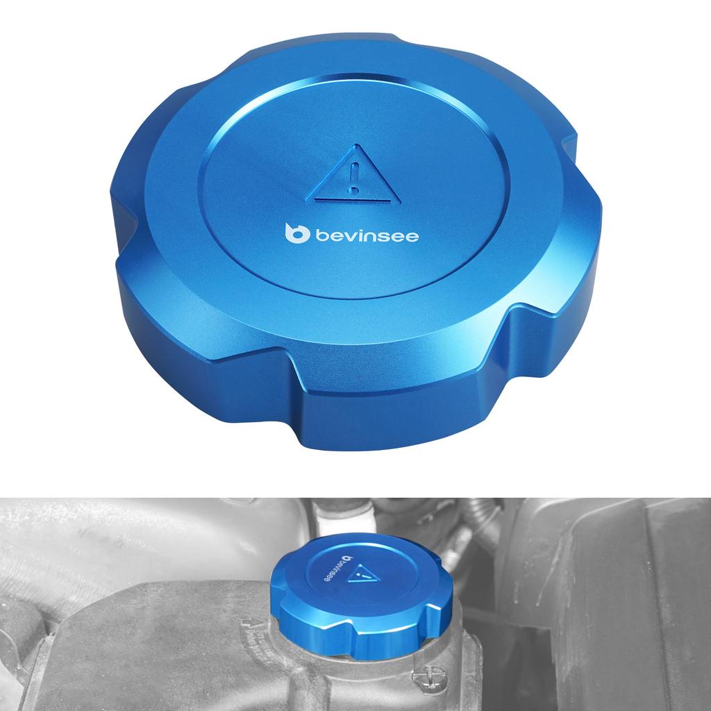 BEVINSEE Coolant Reservoir Cap for BMW E90 E92 E93 E82 E87 F30 F20 F10 X1 X3 X5 E70/F15 Z4, Replace for 17117639020,17117521071