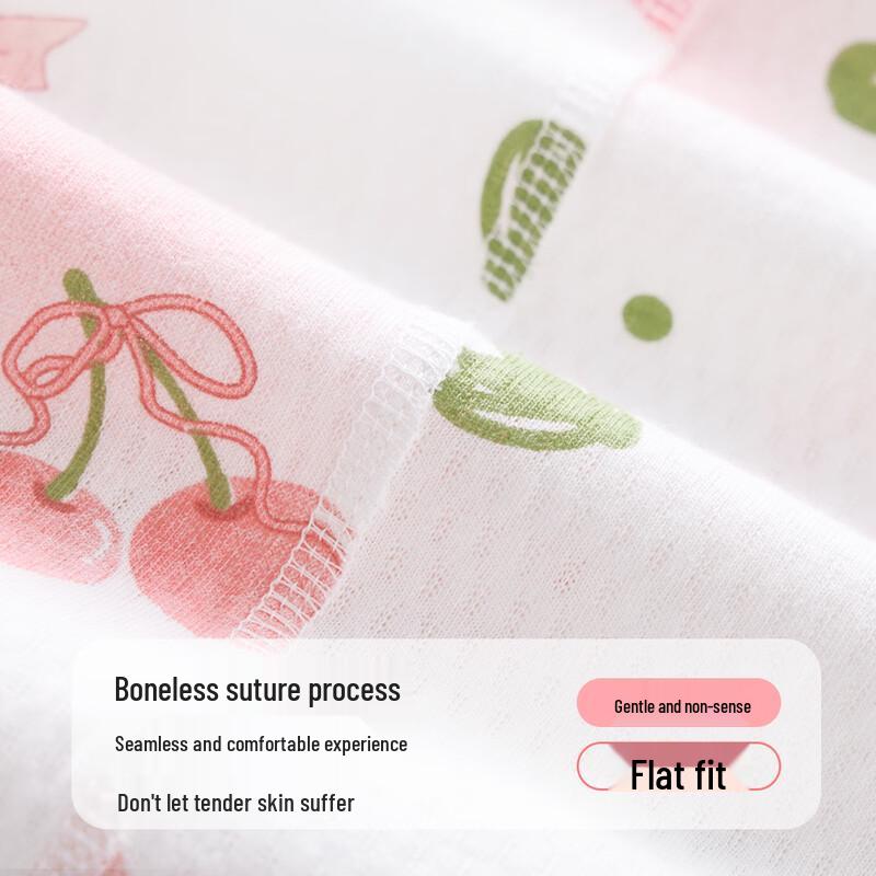 Girls' Pure Cotton Long-Sleeve Pajama Set