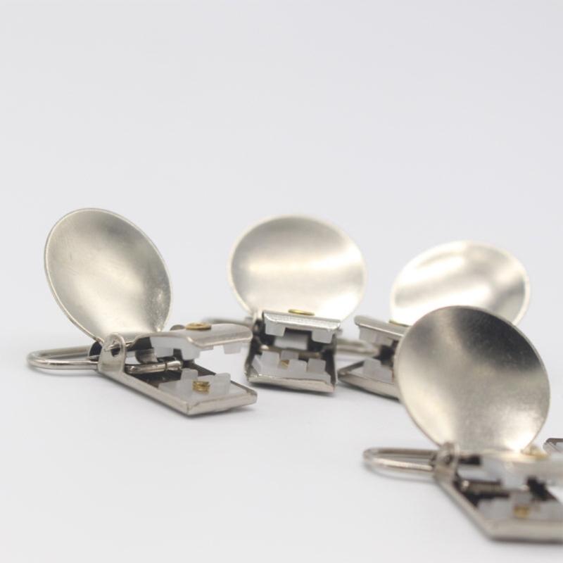 Stylish Metal Suspender Attachments Set of 10 Bracers Clip for Pants Overalls Shoulder Strap Pacifier Adjustment Clip