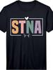 Men'S STNA Nurse Night Shift RN State Tested Nursing Assistant Performance T-Shirt, Retro Casual Short-Sleeve T-Shirt Wi