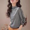 Autumn and winter new semi-turtleneck bottoming shirt women's autumn and winter retro temperament sweater loose and thin long-sleeved knitted sweater