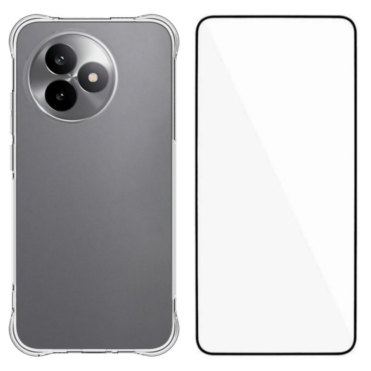 

Чехол для Xiaomi Redmi K80 Ultra 5G WANLONFENG серии WL 2.0мм ТПУ чехол для телефона с защитной пленкой из закаленного стекла Transparent