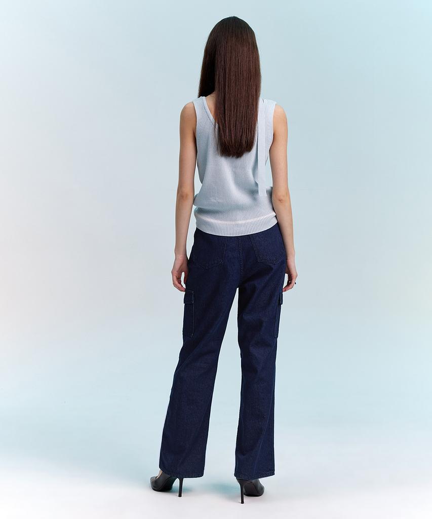Heo Cargo Denim Pants_Blue