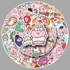 Kanahei Stickers: 52 Waterproof Cartoon Animal Decals for Phone Cases and Water Bottles