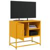 TV Stand Mustard Yellow 68 X 39 X 60.5 Cm Steel