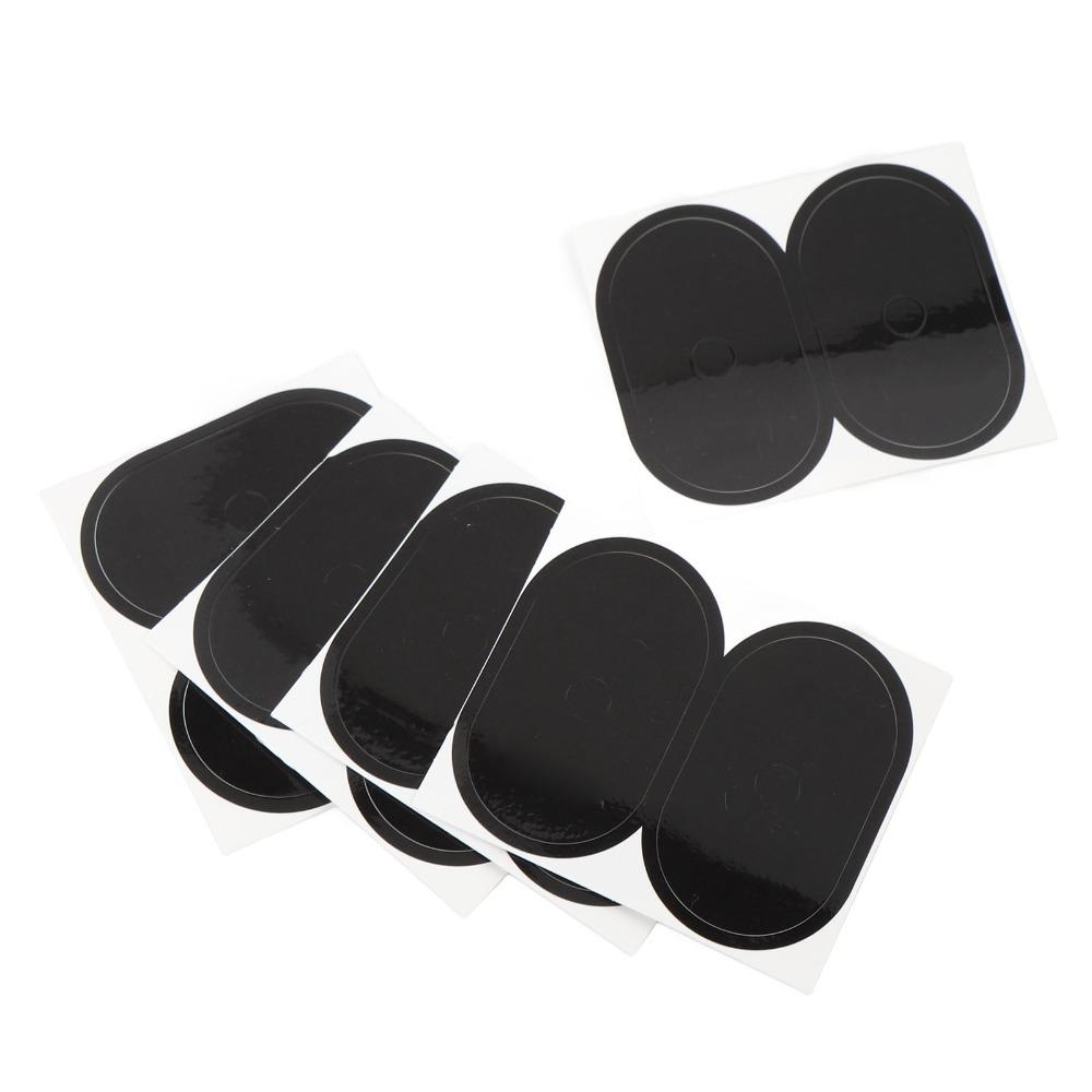 20PCS Oval Tire Valve Stickers Black Bike Air Nozzle Stickers  Bicycle Wheel Valve Area