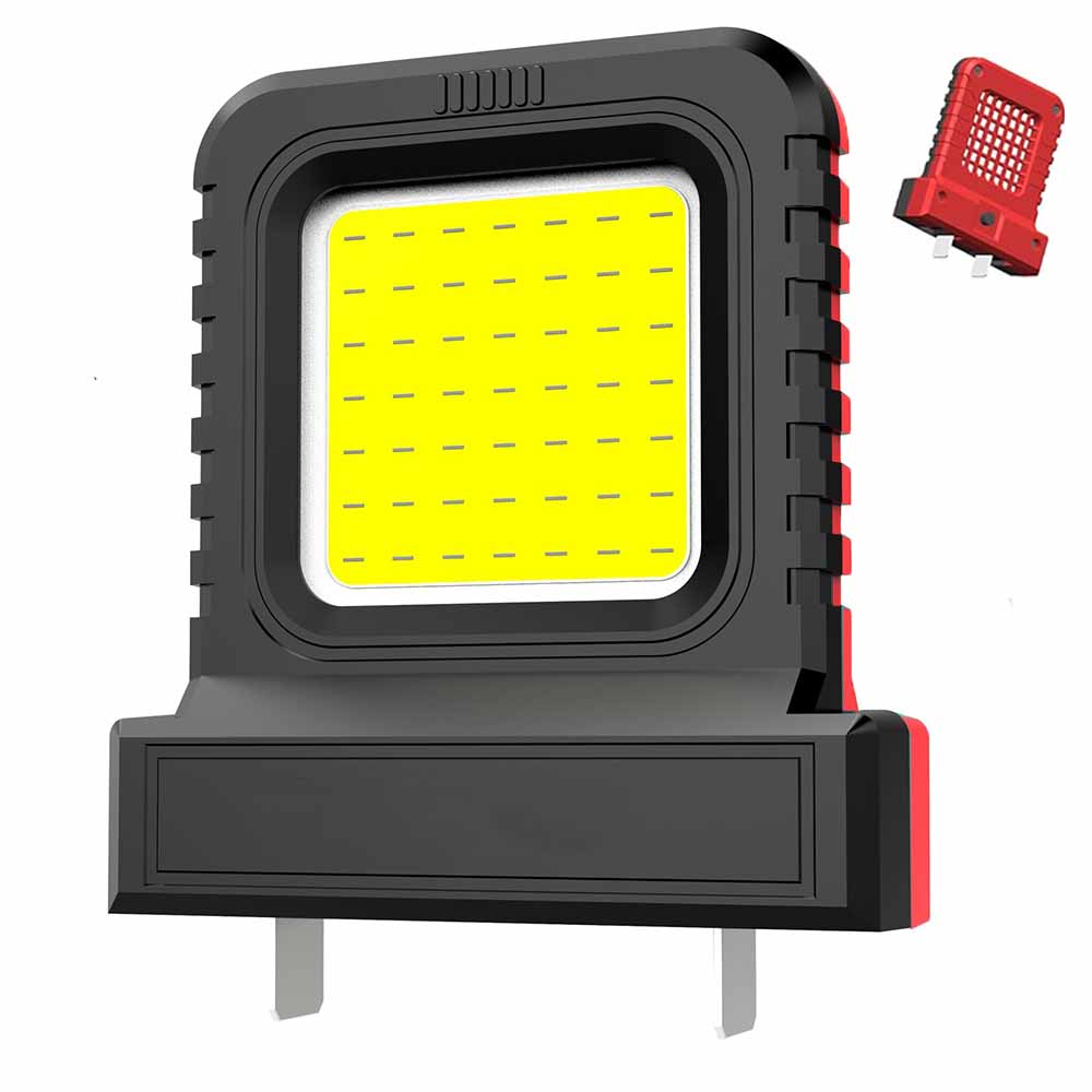 21V Power Tool Accessories LED Work Light Universal Floodlights for Makita/Milwaukee/Dewalt Battery For Outdoor Construction Use