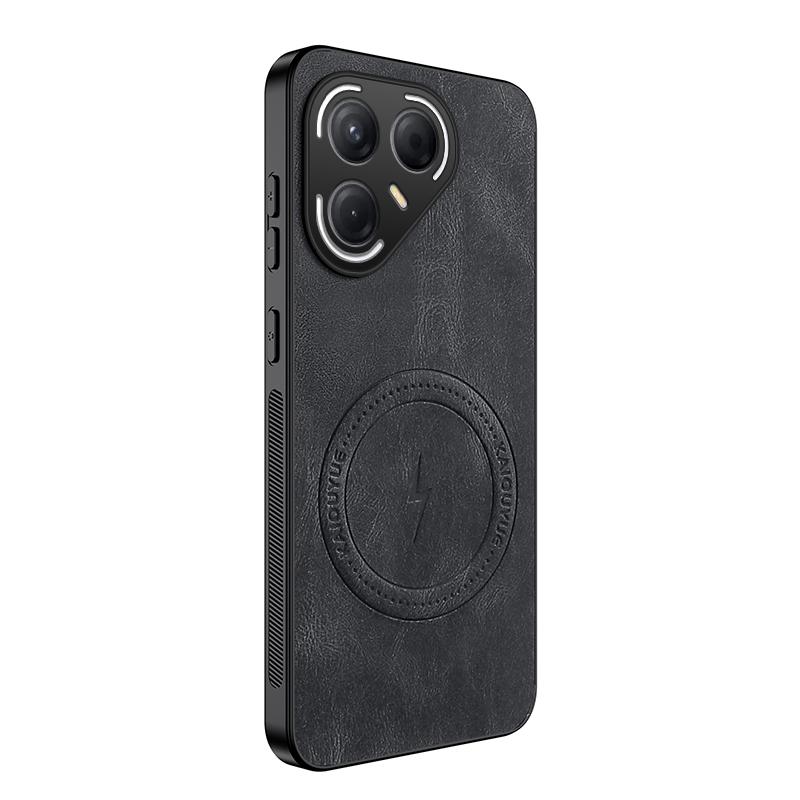 Für Tecno Pova 7 Pro Für Magsafe Mode Leder Stoßfeste Handyhüllen Für Tecno Pova 7 Ultra Magnetische Kabellose Ladehülle