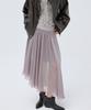 MICHIKO LONDON KOSHINO Asymmetrical Chiffon Skirt Ash Gray