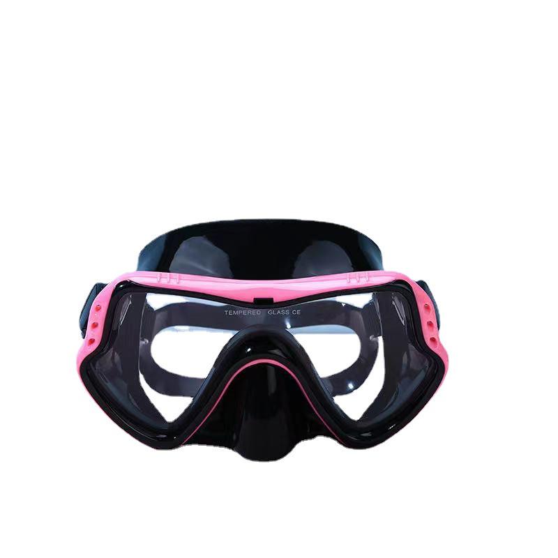 Set complet snorkel uscat: Mască de Silicon cu Cadru Mare și Ochelari de Scufundări pentru Adulți și Copii