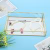 Metal and Glass Vintage Storage Box Luxury Cosmetics Display Box Jewelry Display Box  Bedroom