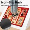 Cartoon Pattern Chinese New Year Door Mat Horse Pattern 40*60cm Horse Year Floor Mat Dirt Resistant New Year Carpet