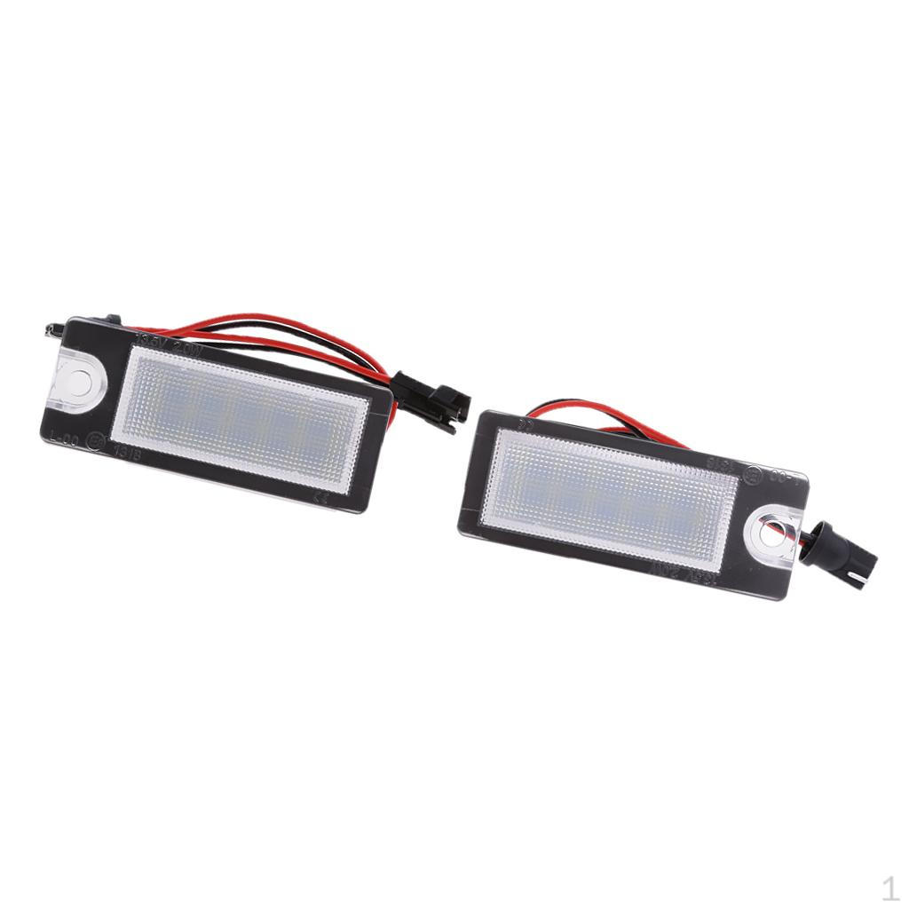 

2 Pieces DC 12V 18LED Plate Lights 2000-2007 2001-2007 S60 2001-2006 S80 2003~UP