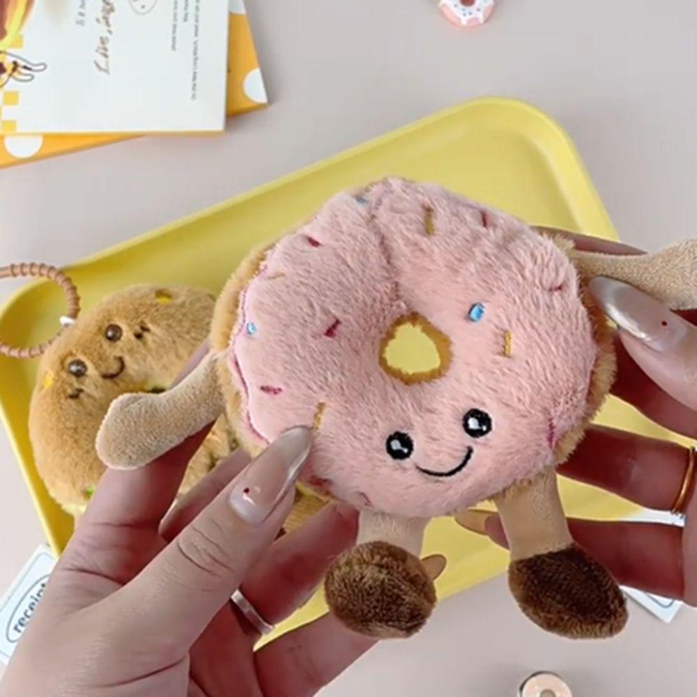 Trinket Animation Simulation Donut Plush Pendant Doughnut Plush Donut Plush Key Rings Plush Kawaii Donut Plush Keychain Door Key