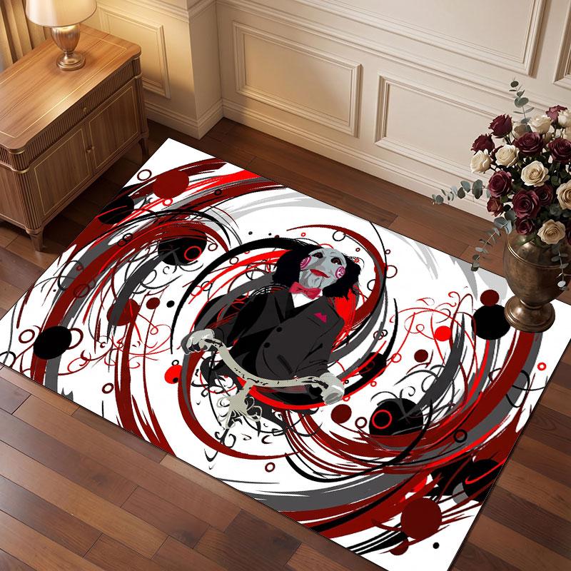 Saw Billy the Puppet Rug Soft Thick Non Slip Floor Carpet for Bedroom Living Room Home Decor