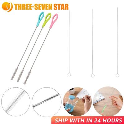 1/5/10PCS Stainless Soft Hair Suction Glass Tube Cleaner Brushes Tools Fish Tank Straw Bottle Cleaning Brush Household Cleaning
