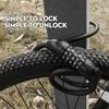 Mountain Bike Lock Electric Stainless Steel Password Fixed Portable Anti Theft Steel Wire Chain Lock Bike Accessories