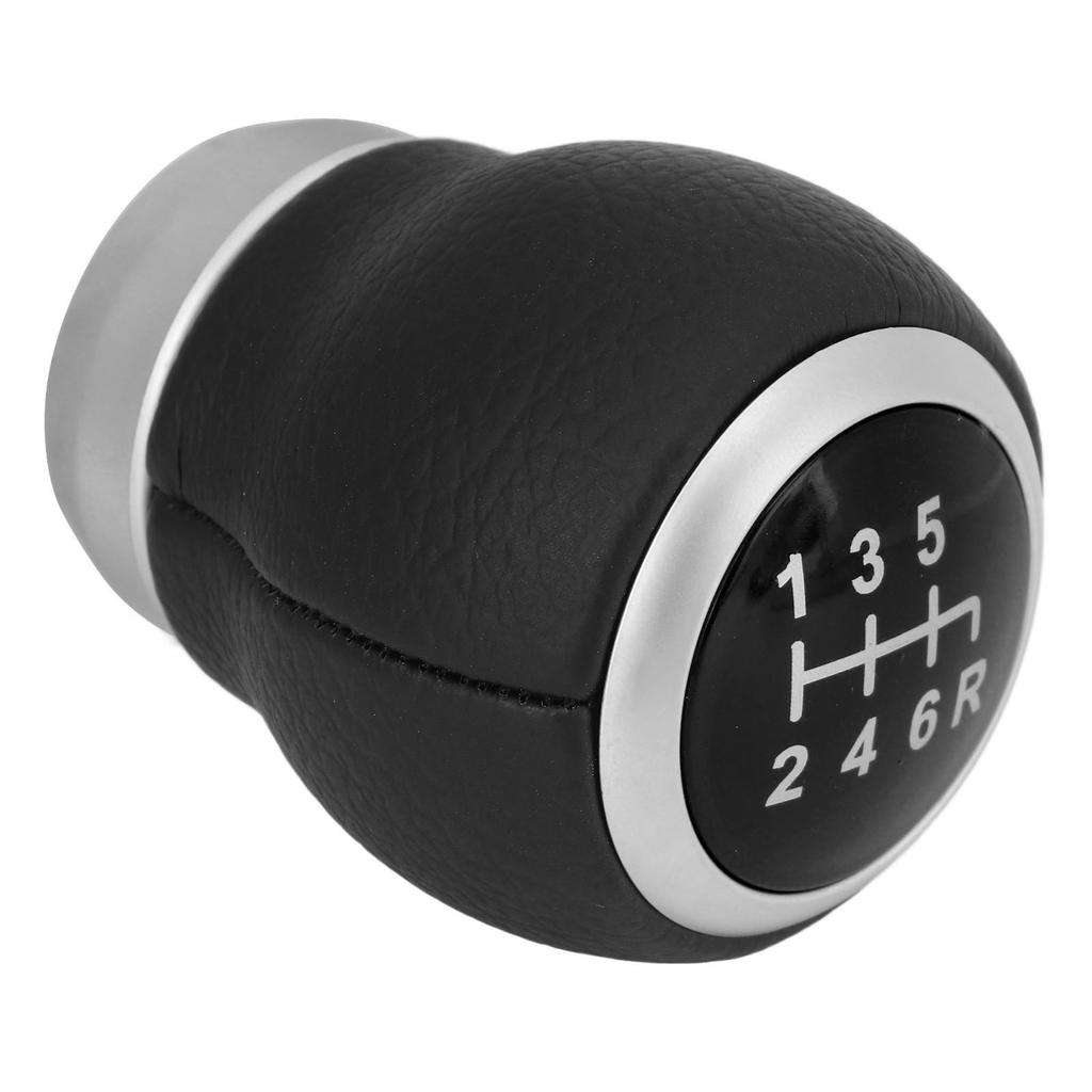 6 Speed Gear Shift Knob Manual Transmission Artificial Leather Replacement for Subaru Black