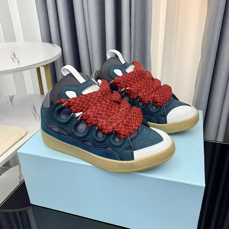 New Women Men Unisex Casual Shoes Sneakers Round Toe Lace Up Fashion Design Colorful Print Mixed Color Street Style Sport Shoes