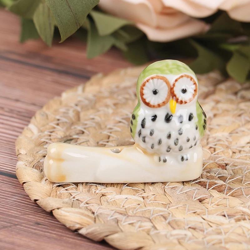 

Керамическая подставка-держатель для ароматических палочек в виде совы, японский ретро-узор, основа для благовоний, аксессуары для чайной церемонии, украшение для дома