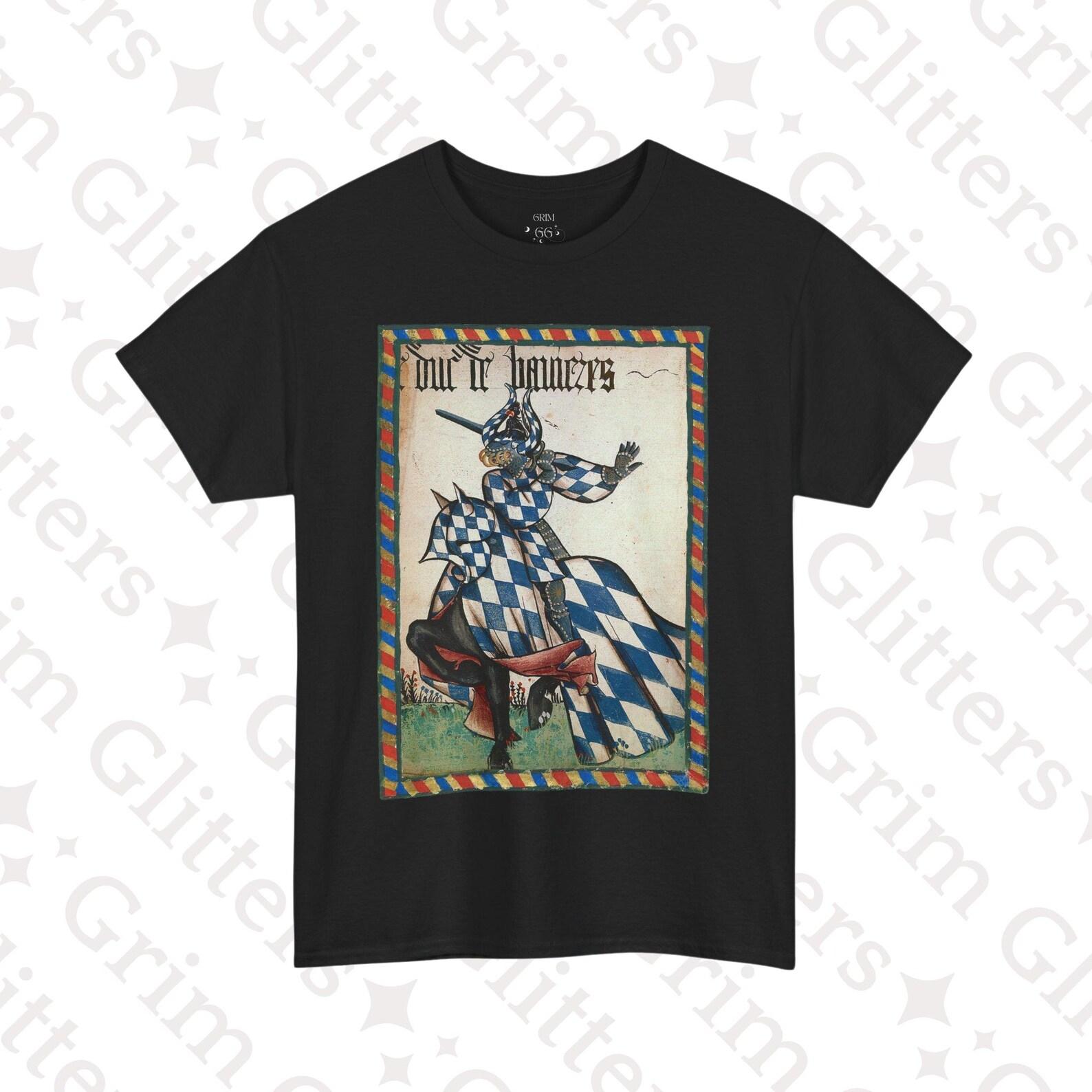 Duke of Bavaria T-Shirt: Medieval Knight Armorial Art M