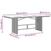 Garden Dining Set 7 pcs Light Grey Poly Rattan