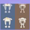 Cute Bear Eared Plush Beanie Hat For Women Men Winter Warmth And Windproof Comfort