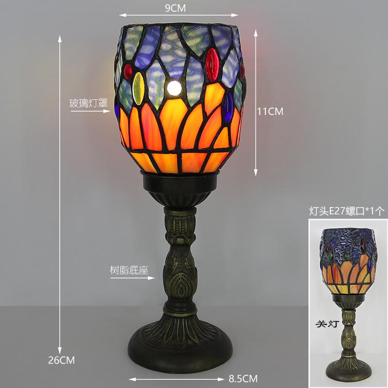 EU /AU /UK /US Plug Mini Retro European-style Bedside Table Lamp for Bedroom Dining Room Study Bar and Coffee Shop