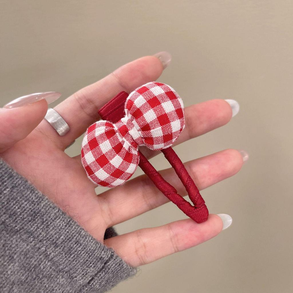 Cute Plaid Bow Hair Clip for Women - 2025 New Hairpin