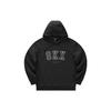 Hooded Pullover Drawstring Letter Logo Printed Long Sleeve Sweatshirt Men Sweatshirt Carbon-Black P422M063-0018