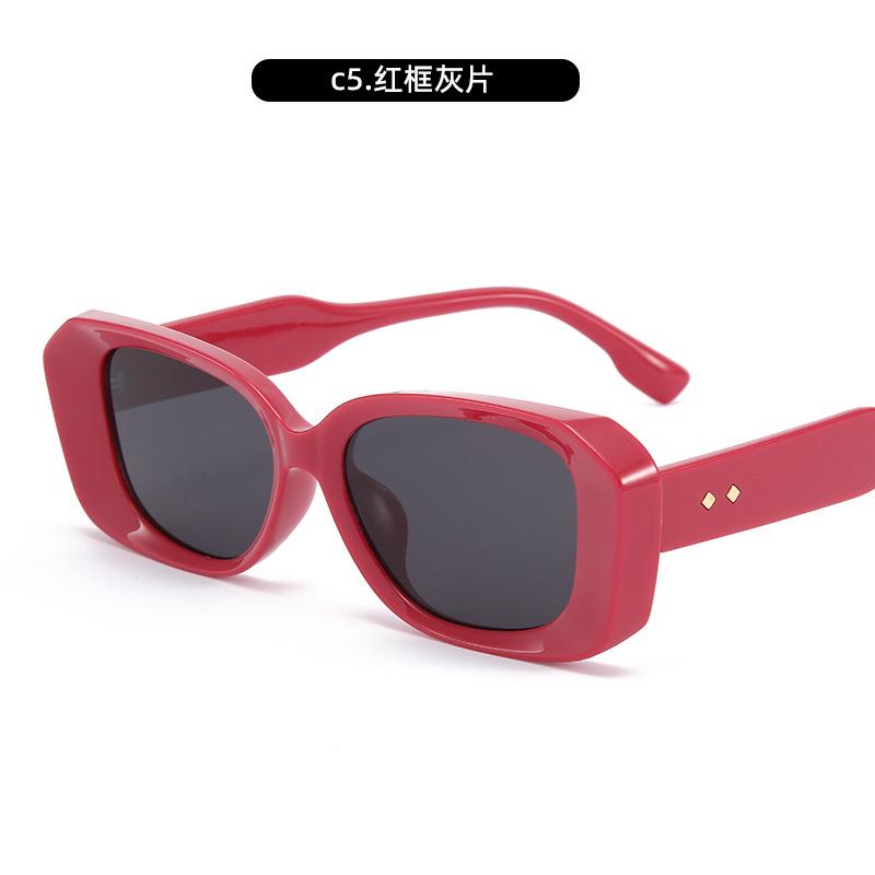 Sunglasses Irregular Imitation Plate Frame Sunglasses Women'S Sunshade Sunglasses