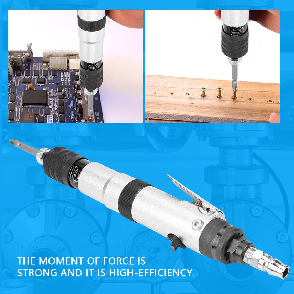 Mini Handhold Semi Automatic Clutch Type Air Straight Pneumatic Screwdriver 1000rpm