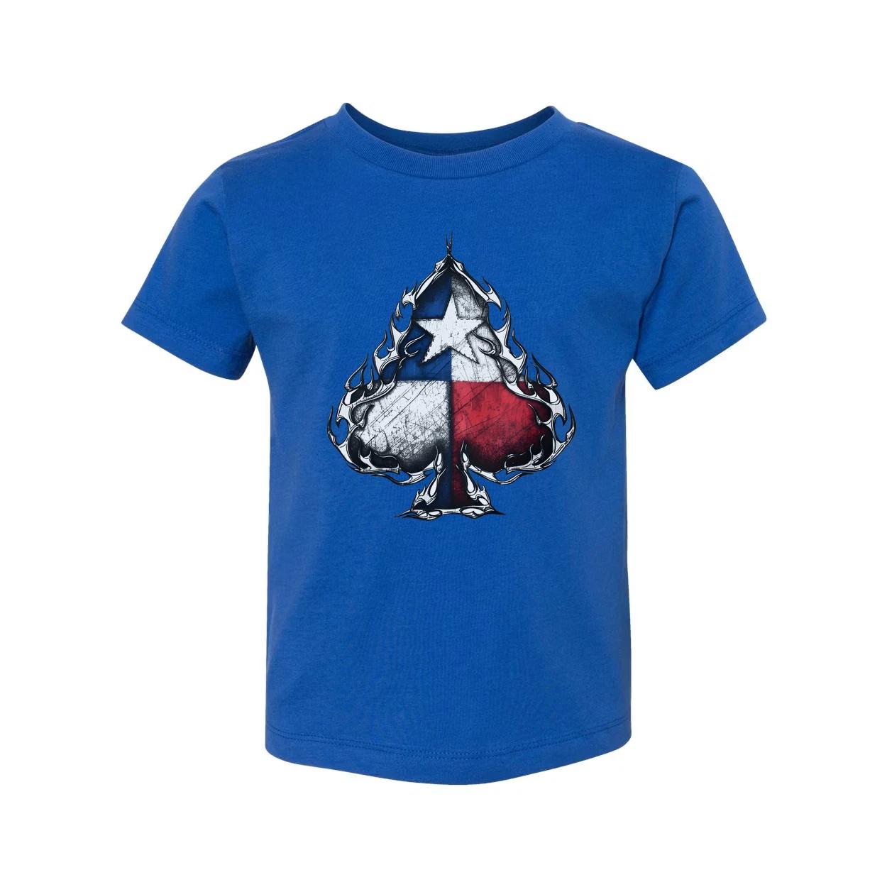 Texas Flag Spade Graphic Unisex T Shirt M