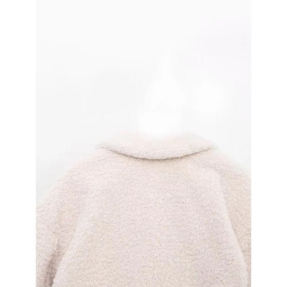 Autumn and Winter Fashion Loose Holiday Style Lapel Button Cardigan Wool Cake New Solid Color Everything Long Sleeve Coat