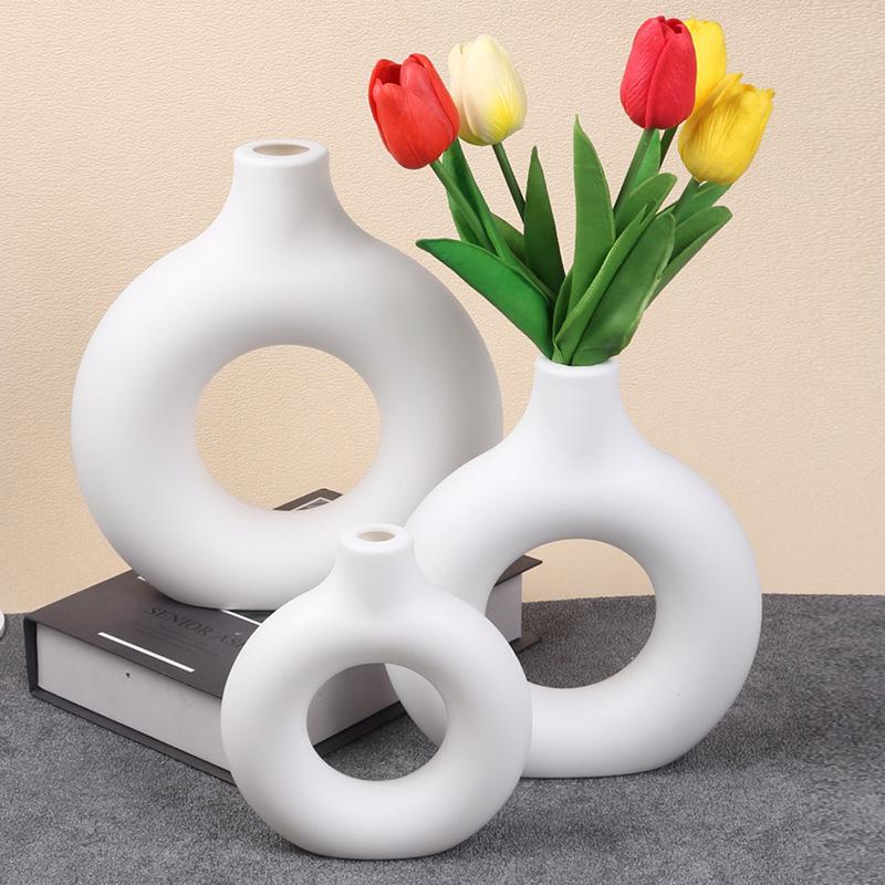 Wabi-sabi Style Nordic Retro Vase for Elegant Flower Arrangements