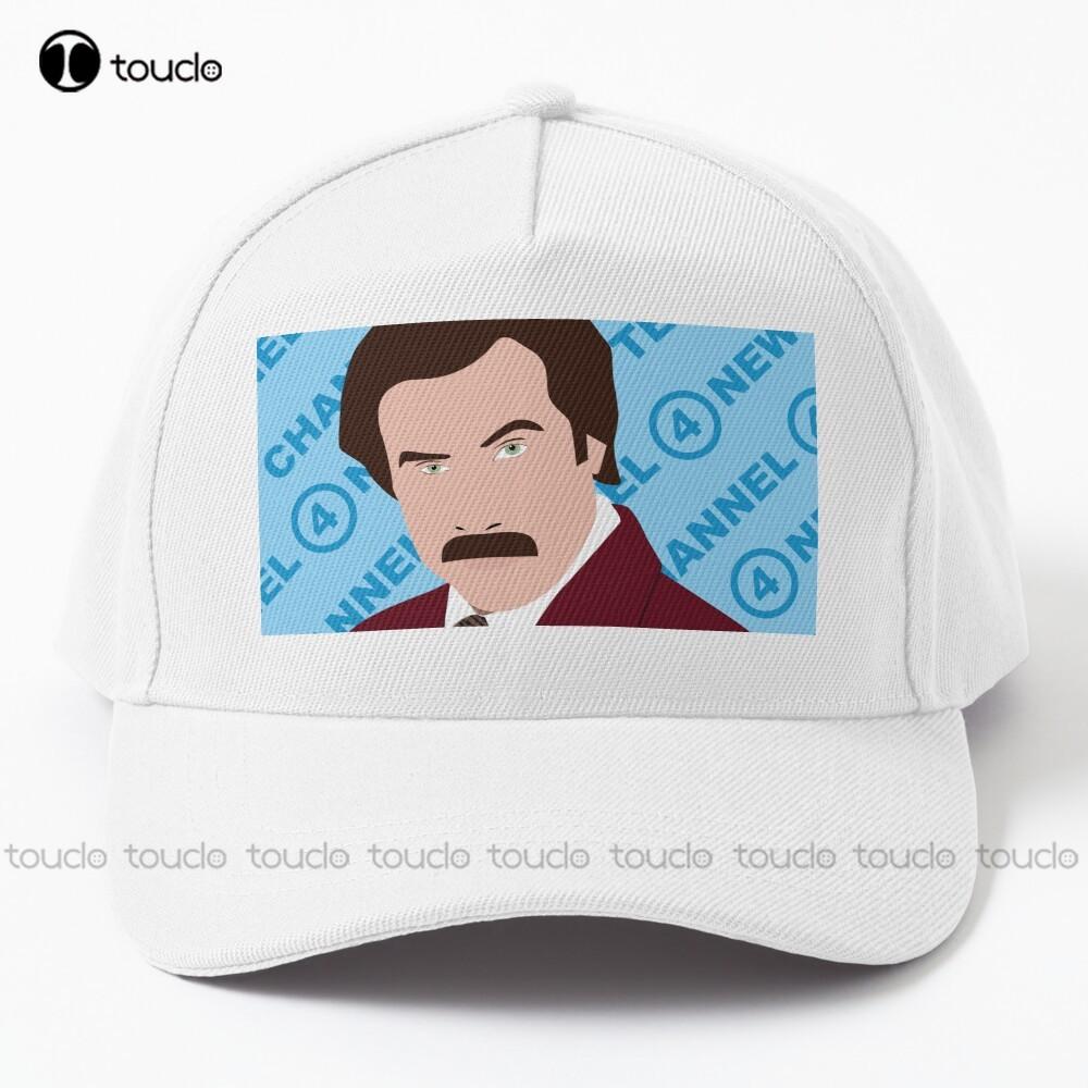 

Ron Burgundy Anchorman Illustration Baseball Cap Cap For Men Denim Color Outdoor Cotton Caps Hip Hop Trucker Hats Streetwear