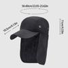 Traveling Sun Protections Hat Fishing Hat with Neck Flap Outdoor Hiking Hat Adjustable Baseball Caps for Women Men
