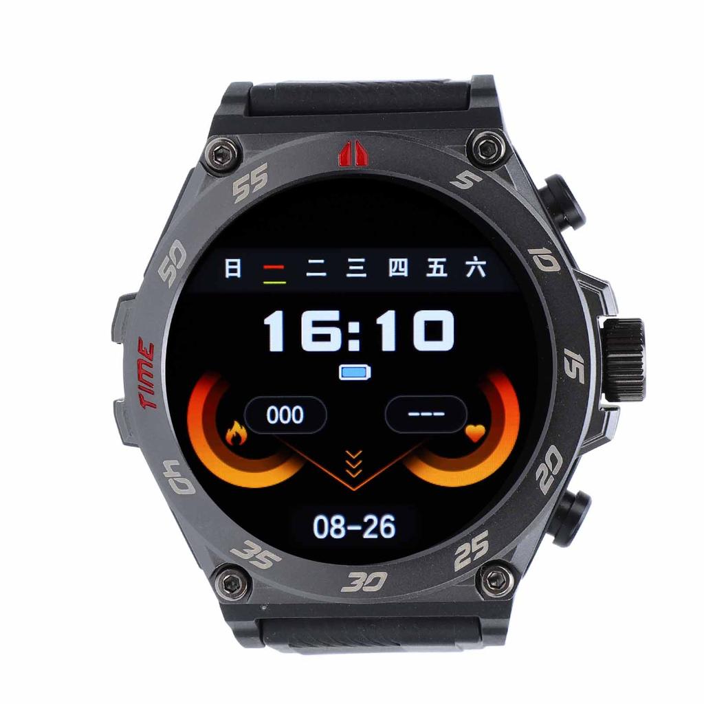 1.53in Smart Watch with Earbuds 2 in 1 Round BT Call Smartwatch with Offline Payment Long Time Standby Music Watch Black