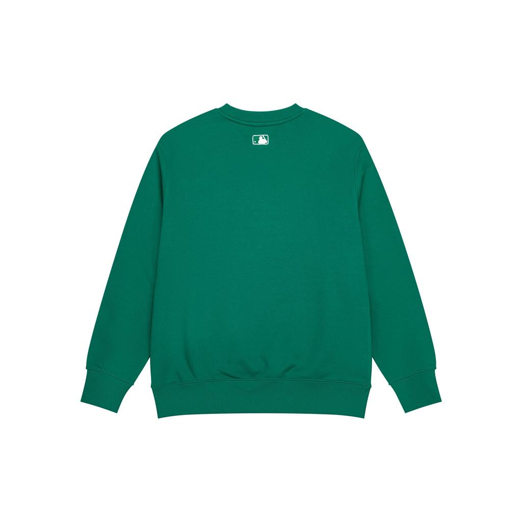 MLB Los Angeles Dodgers Fashion Loose Wrinkled Bear Series Letter Logo Crewneck Sweatshirt Unisex sweatshirt Green 3AMTE0134-07GNS