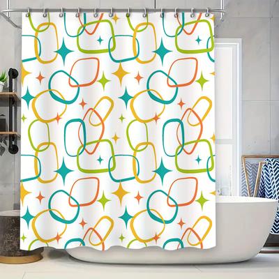 Home Shower Curtains for Bathroom Waterproof Fabric Modern Nordic Style Bathroom Curtains Shower Curtain 180x200