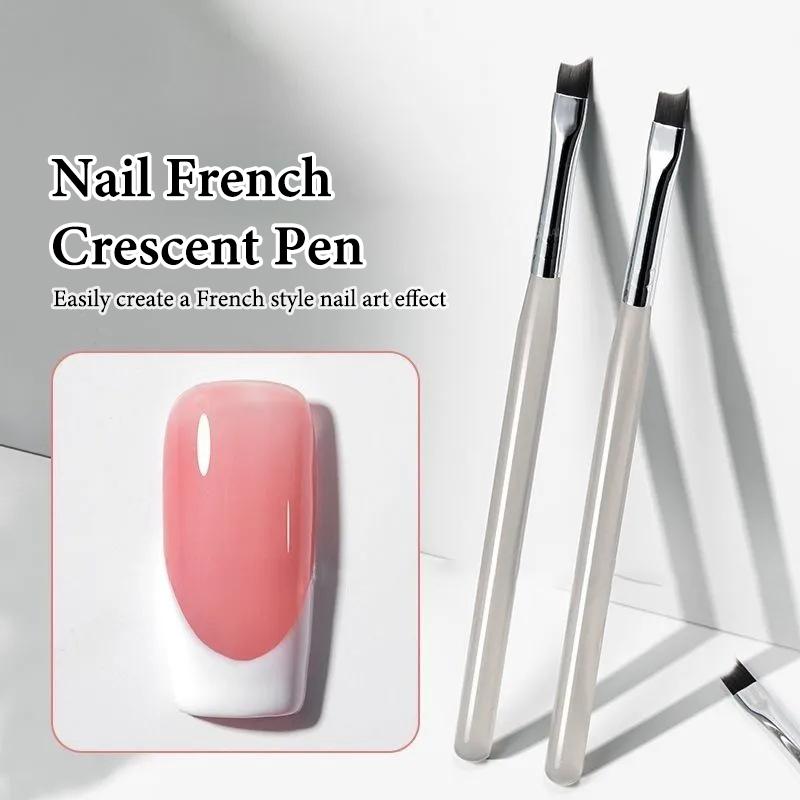 

1 Pcs French Plaid Nail Art Brushes Line Grid Pattern Drawing Pen For Diy Uv Gel Extension Painting Supplies one size