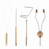 Fly Tying Tools Combo Kit Whip Finisher Bobbin Holder Bodkin Bobbin Threader for Fishing Lures