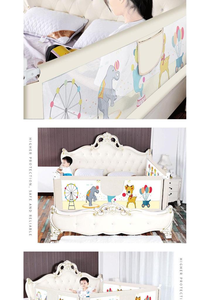 Baby Bed Rail Guard: Raised Anti-Fall Barrier for Cribs