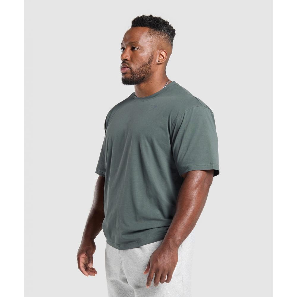 Gymshark Power T shirT slaTe Teal A4a9q Tbnh