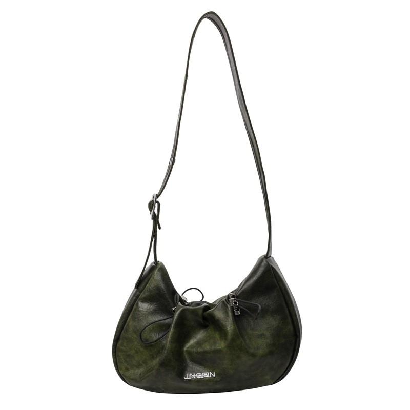 Ielgy High-End Textured Trendy Underarm Pleated Dumpling Bag All-Match One-Shoulder Portable